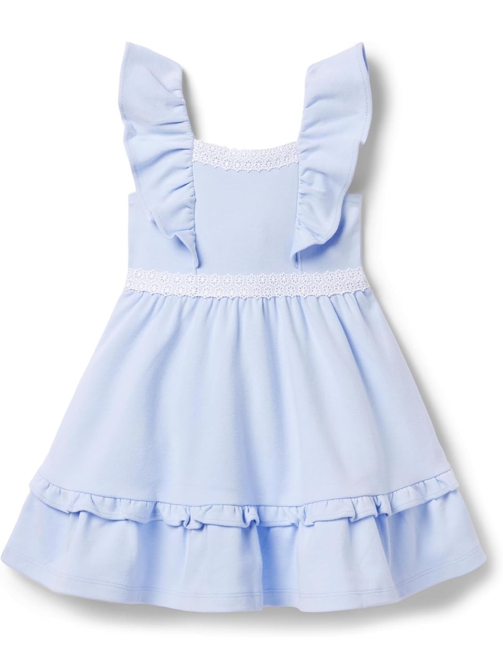 Janie and Jack Girls' Daisy Trim Ponte Dress